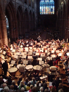 Choir in rehearsal