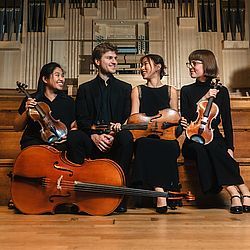 This shows the four members of the kyan quartet